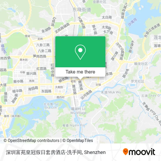 深圳富苑皇冠假日套房酒店-洗手间 map