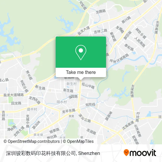 深圳骏彩数码印花科技有限公司 map