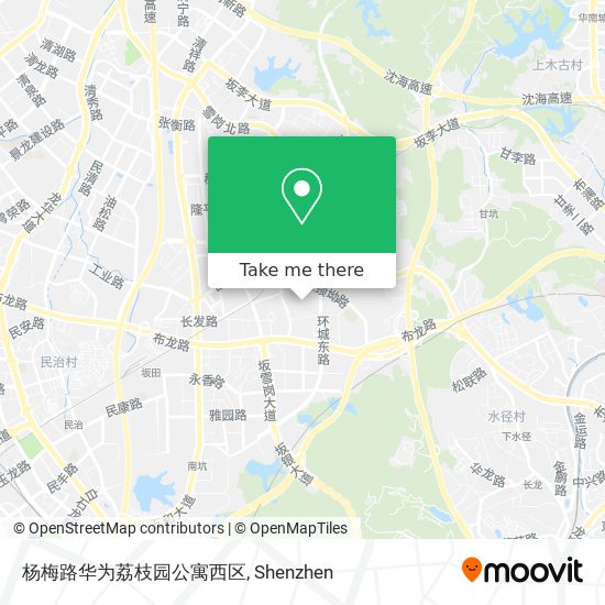 杨梅路华为荔枝园公寓西区 map