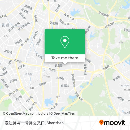 发达路与一号路交叉口 map