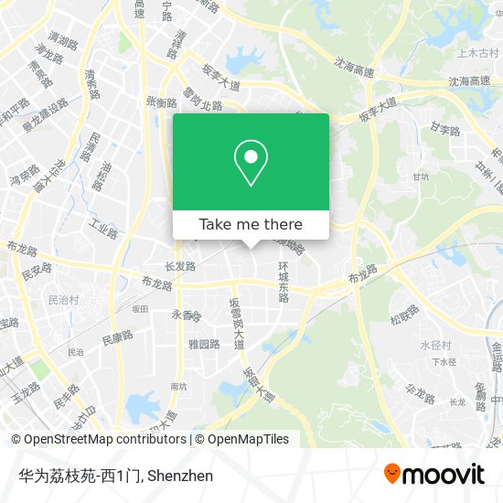 华为荔枝苑-西1门 map