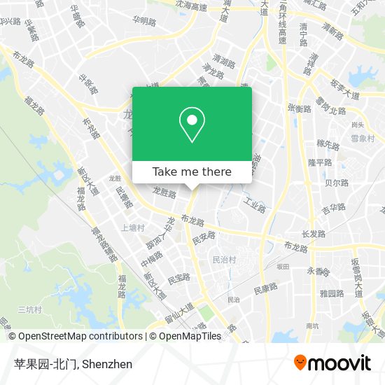 苹果园-北门 map