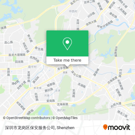 深圳市龙岗区保安服务公司 map