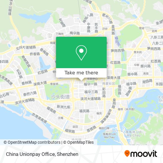 China Unionpay Office map