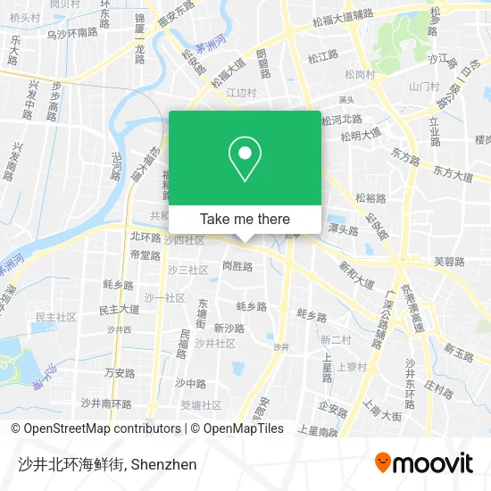 沙井北环海鲜街 map