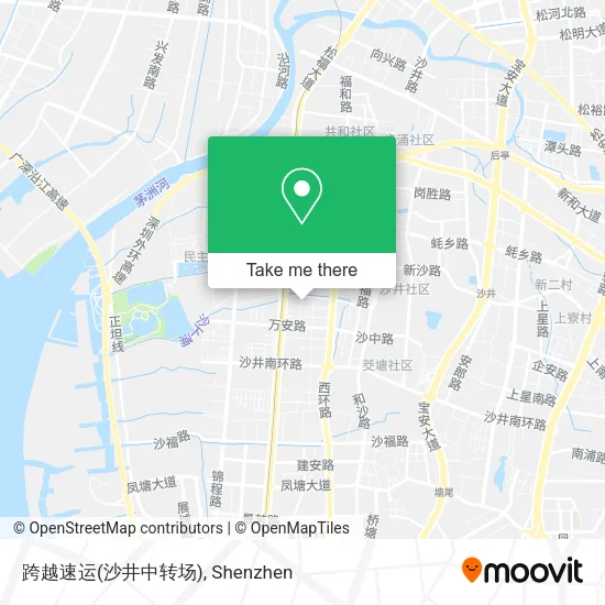 跨越速运(沙井中转场) map