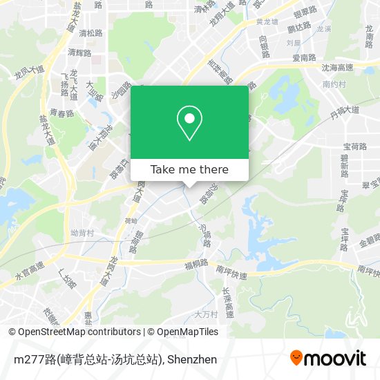 m277路(嶂背总站-汤坑总站) map