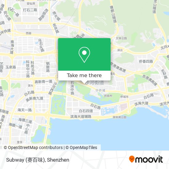 Subway (赛百味) map