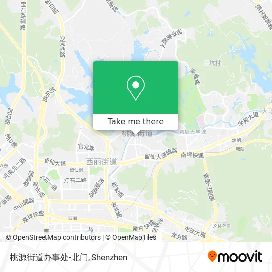 桃源街道办事处-北门 map
