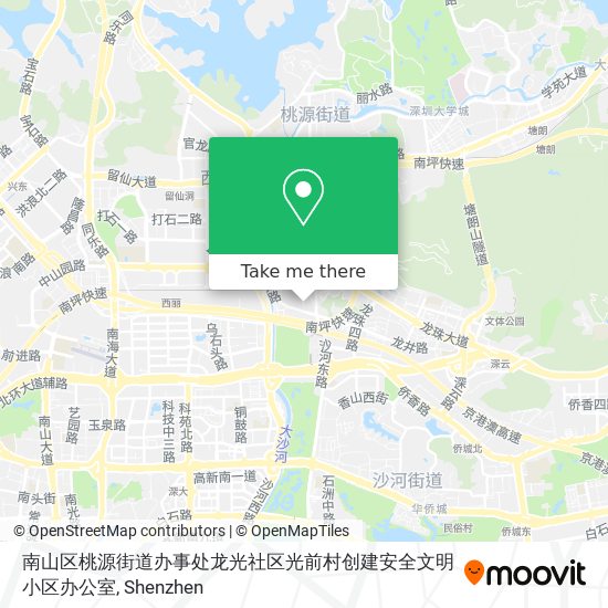 南山区桃源街道办事处龙光社区光前村创建安全文明小区办公室 map