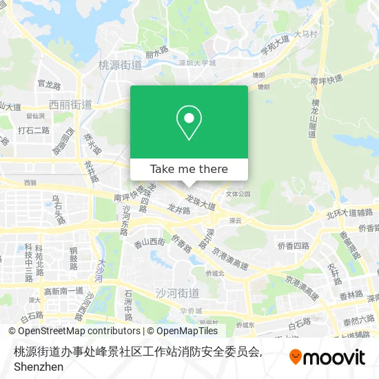 桃源街道办事处峰景社区工作站消防安全委员会 map