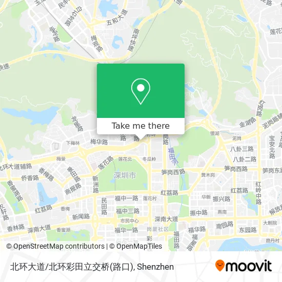 北环大道/北环彩田立交桥(路口) map