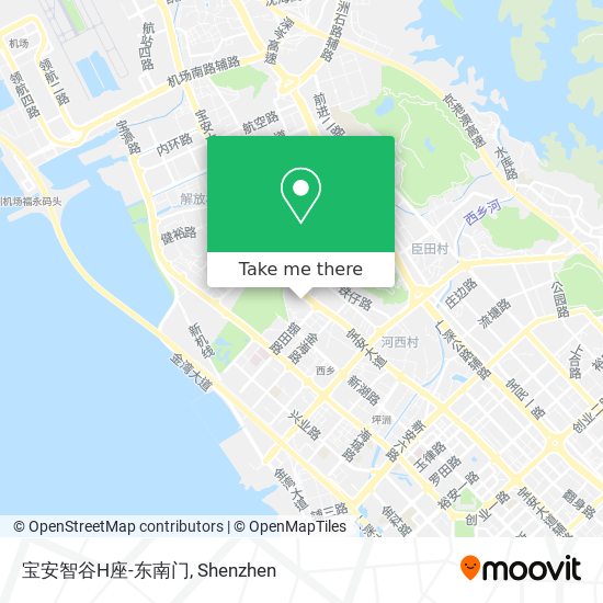 宝安智谷H座-东南门 map