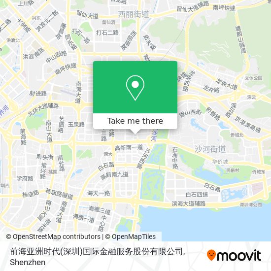前海亚洲时代(深圳)国际金融服务股份有限公司 map