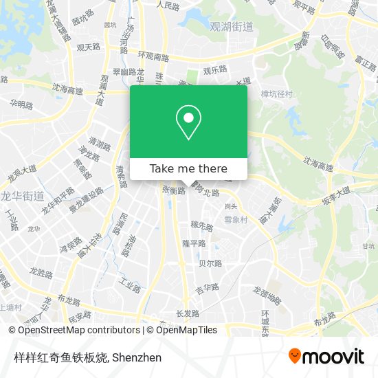 样样红奇鱼铁板烧 map