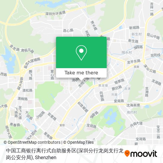中国工商银行离行式自助服务区(深圳分行龙岗支行龙岗公安分局) map
