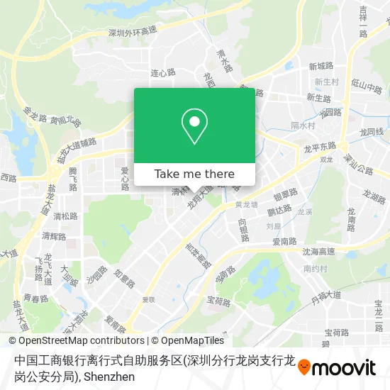 中国工商银行离行式自助服务区(深圳分行龙岗支行龙岗公安分局) map