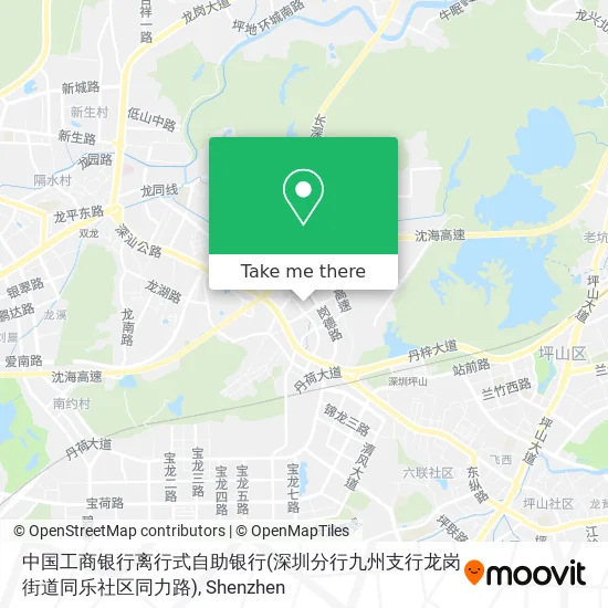 中国工商银行离行式自助银行(深圳分行九州支行龙岗街道同乐社区同力路) map