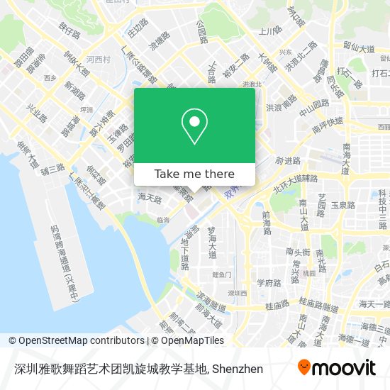 深圳雅歌舞蹈艺术团凯旋城教学基地 map