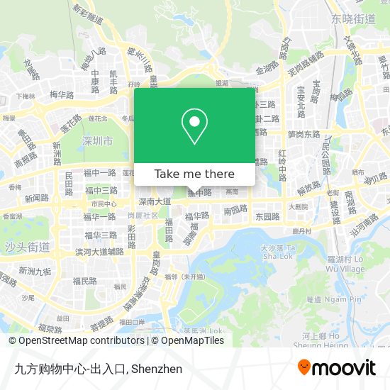 九方购物中心-出入口 map