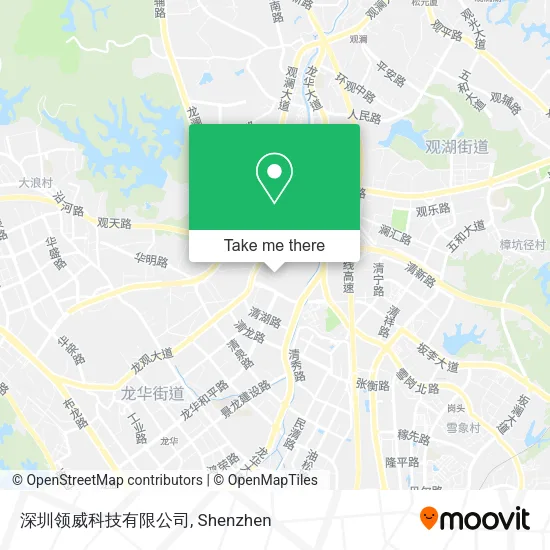 深圳领威科技有限公司 map