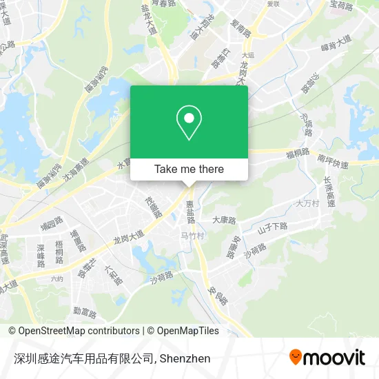 深圳感途汽车用品有限公司 map