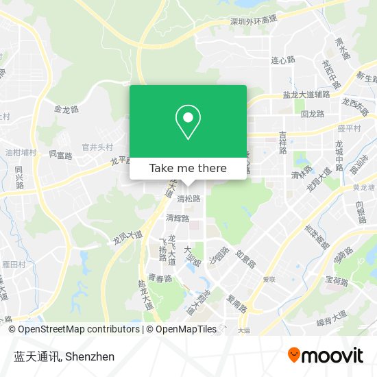 蓝天通讯 map