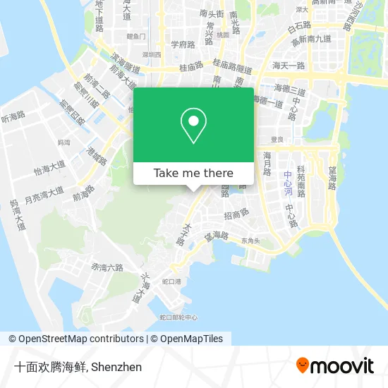 十面欢腾海鲜 map