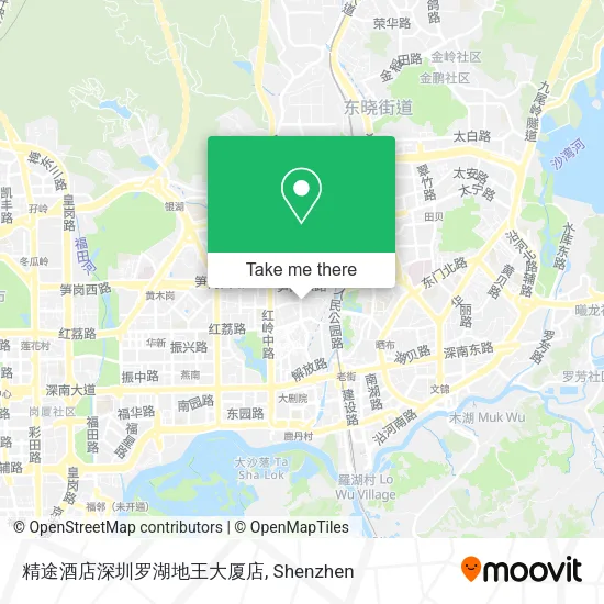 精途酒店深圳罗湖地王大厦店 map