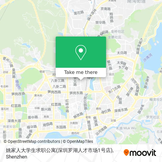 姚家人大学生求职公寓(深圳罗湖人才市场1号店) map