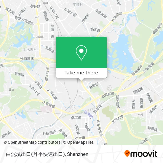 白泥坑出口(丹平快速出口) map