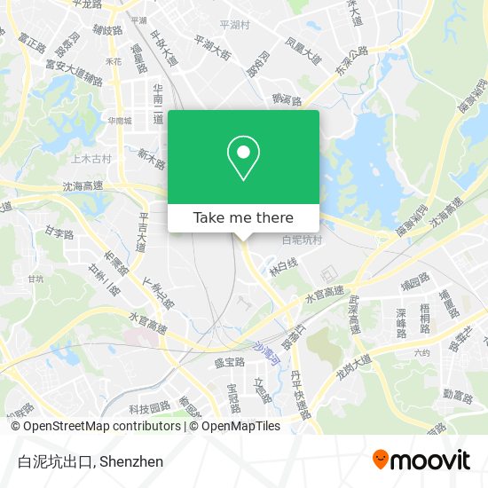 白泥坑出口 map
