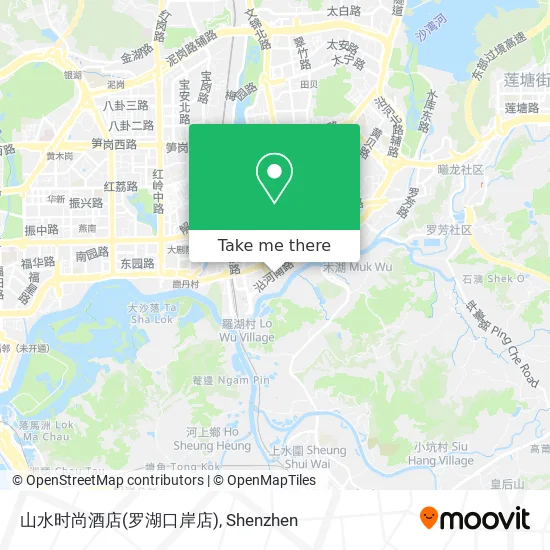 山水时尚酒店(罗湖口岸店) map