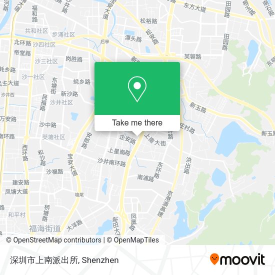 深圳市上南派出所 map