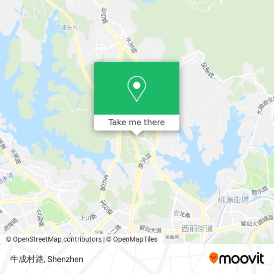牛成村路 map