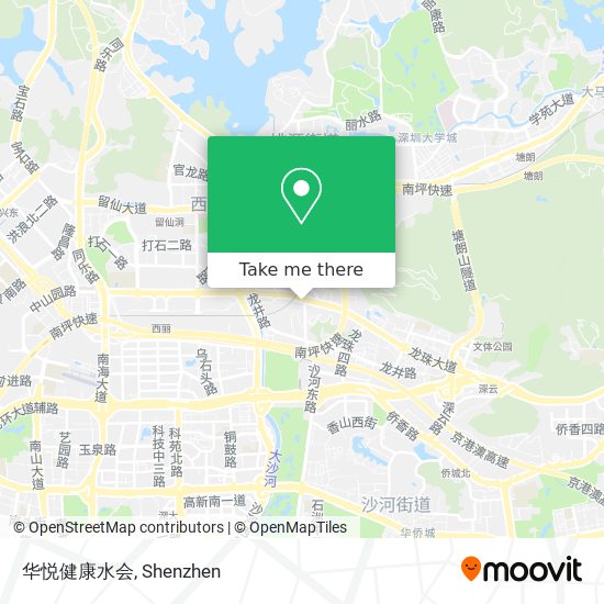华悦健康水会 map