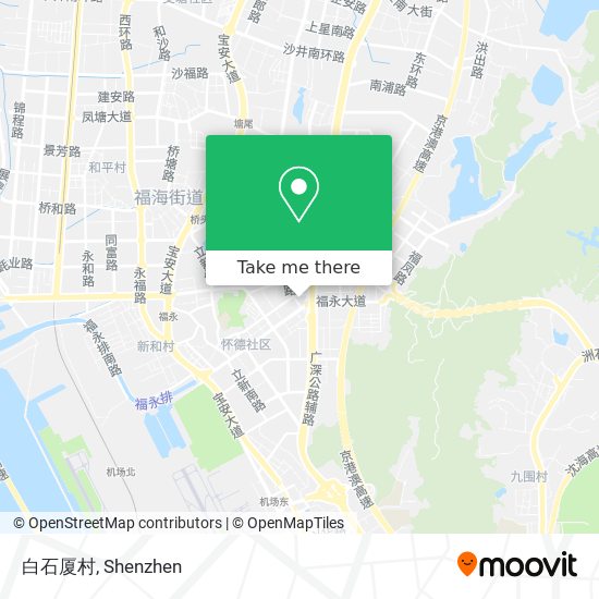 白石厦村 map