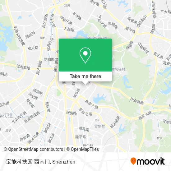 宝能科技园-西南门 map