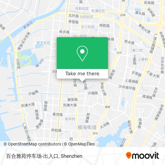 百合雅苑停车场-出入口 map