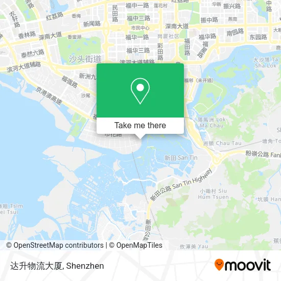 达升物流大厦 map