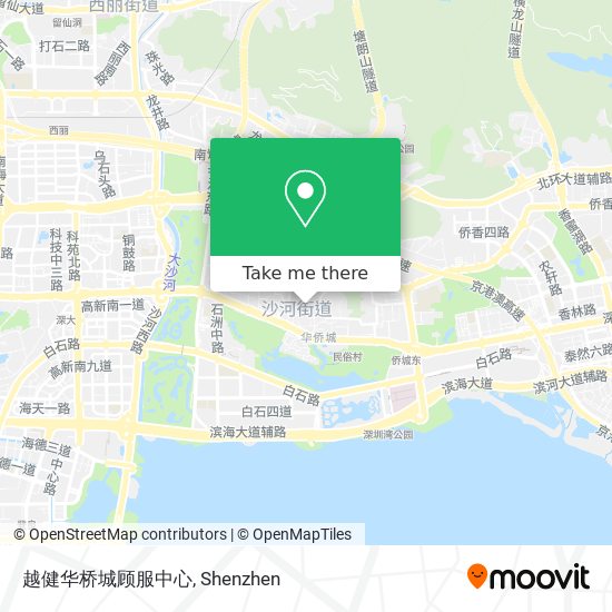 越健华桥城顾服中心 map