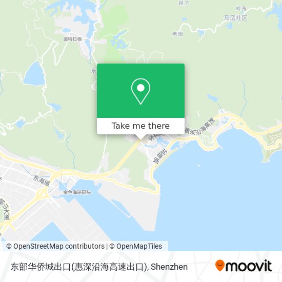 东部华侨城出口(惠深沿海高速出口) map