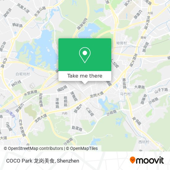 COCO Park 龙岗美食 map