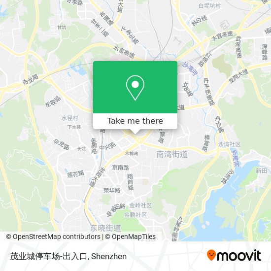 茂业城停车场-出入口 map