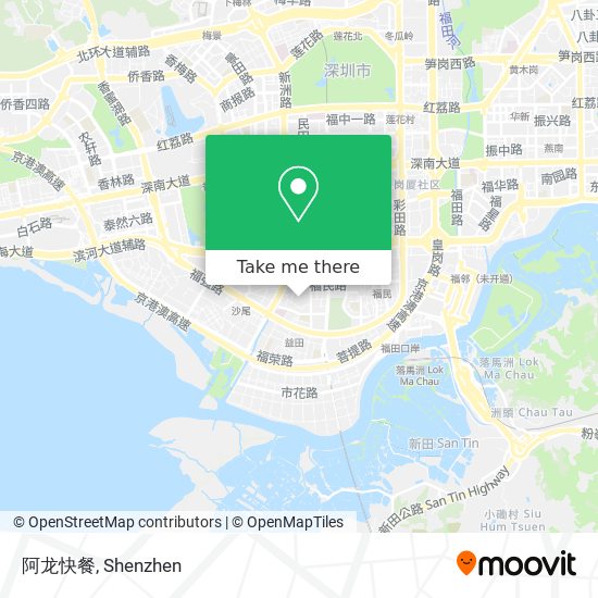 阿龙快餐 map