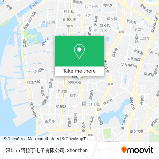 深圳市阿拉丁电子有限公司 map