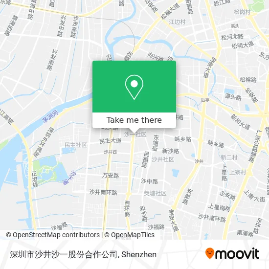 深圳市沙井沙一股份合作公司 map