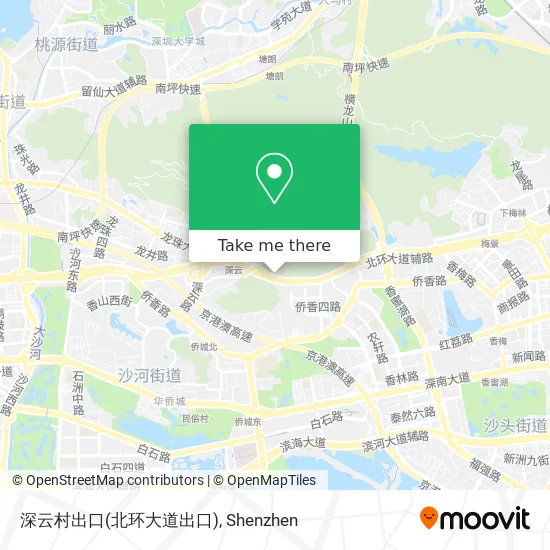 深云村出口(北环大道出口) map
