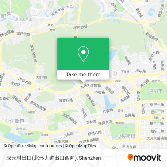 深云村出口(北环大道出口西向) map