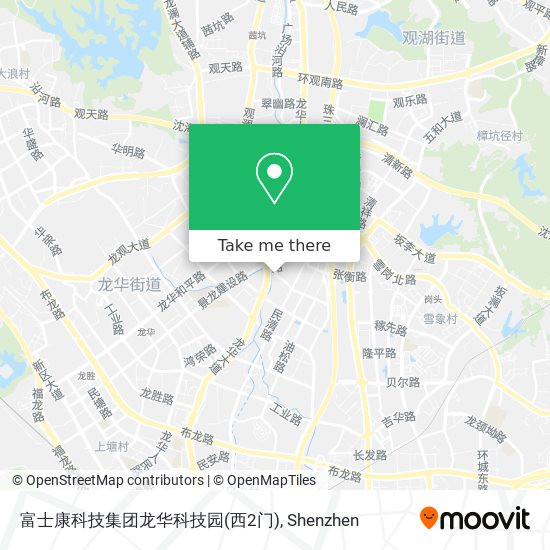 富士康科技集团龙华科技园(西2门) map